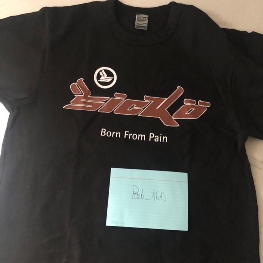 Sicko born from pain Logo tshirt S - sorry_not_fame Mall