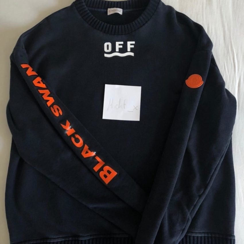 Moncler x Off-White Black swan Sweater L - sorry_not_fame Mall