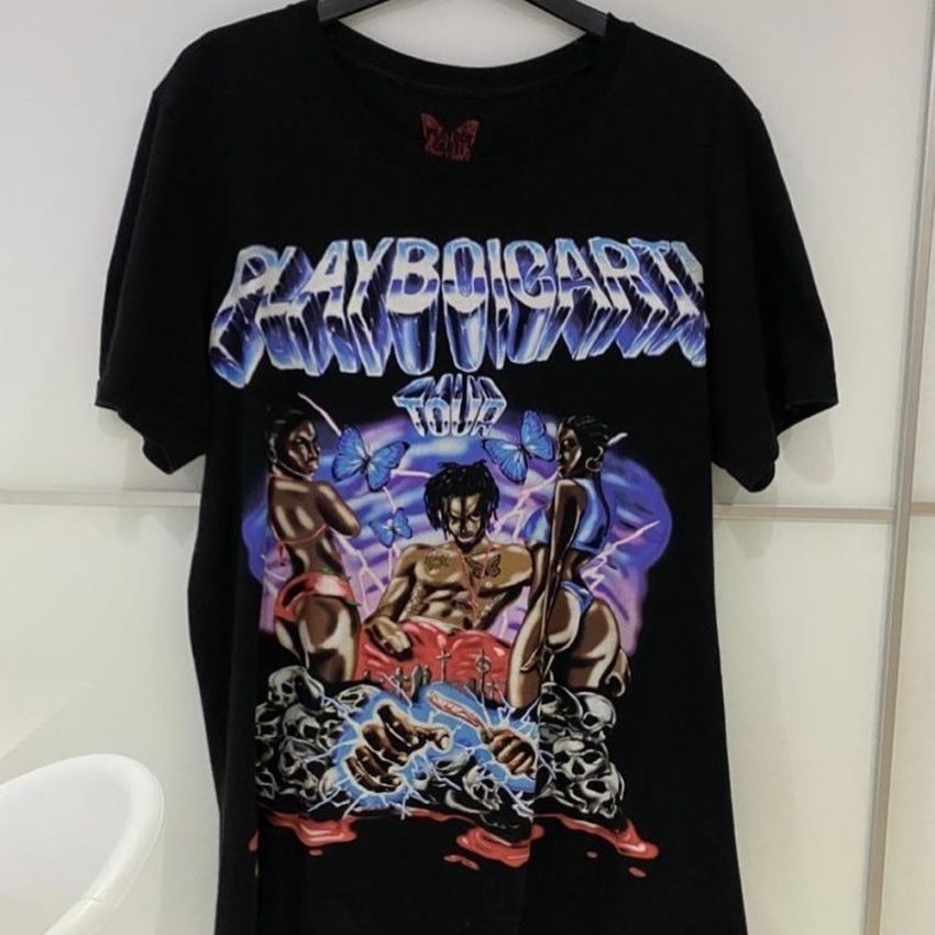 Playboi Carti Tour T-Shirt M - sorry_not_fame Mall