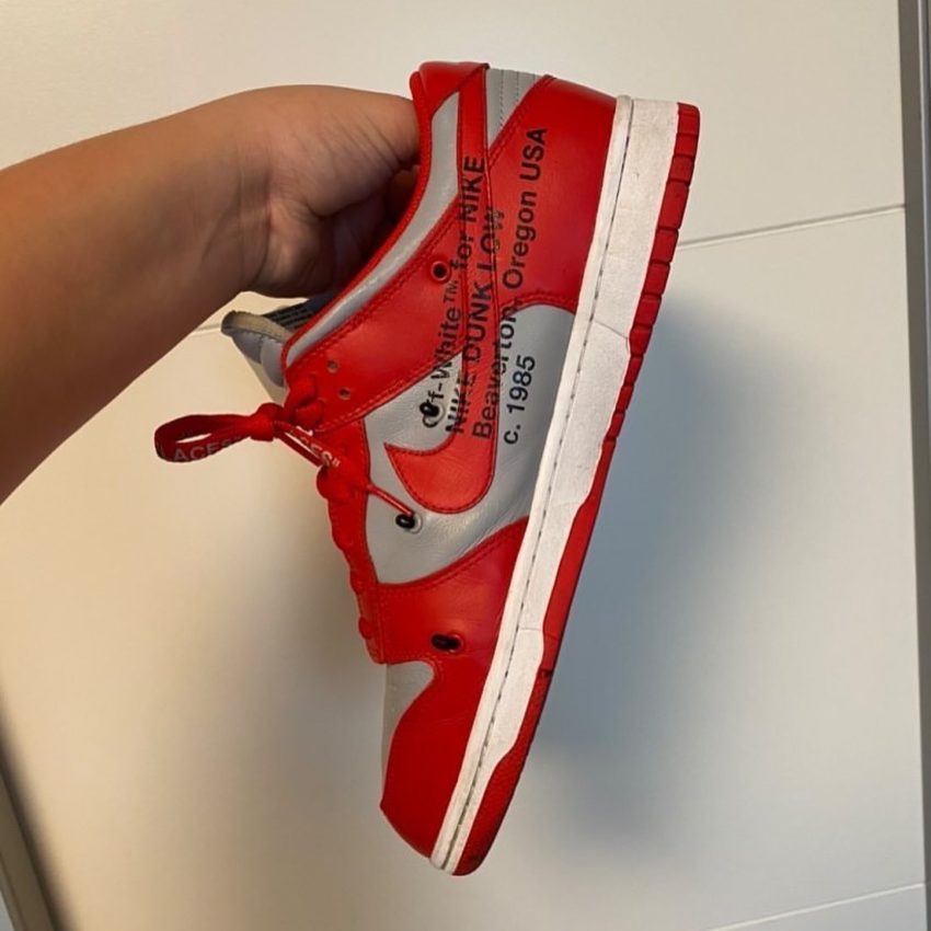 Nike x Off-White Dunk low University red 45,5 - sorry_not_fame Mall