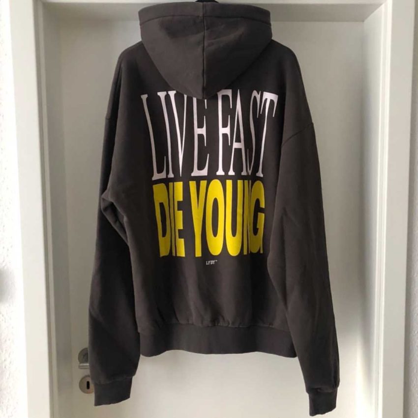 Live Fast Die Young Die Young Hooded XL - sorry_not_fame Mall