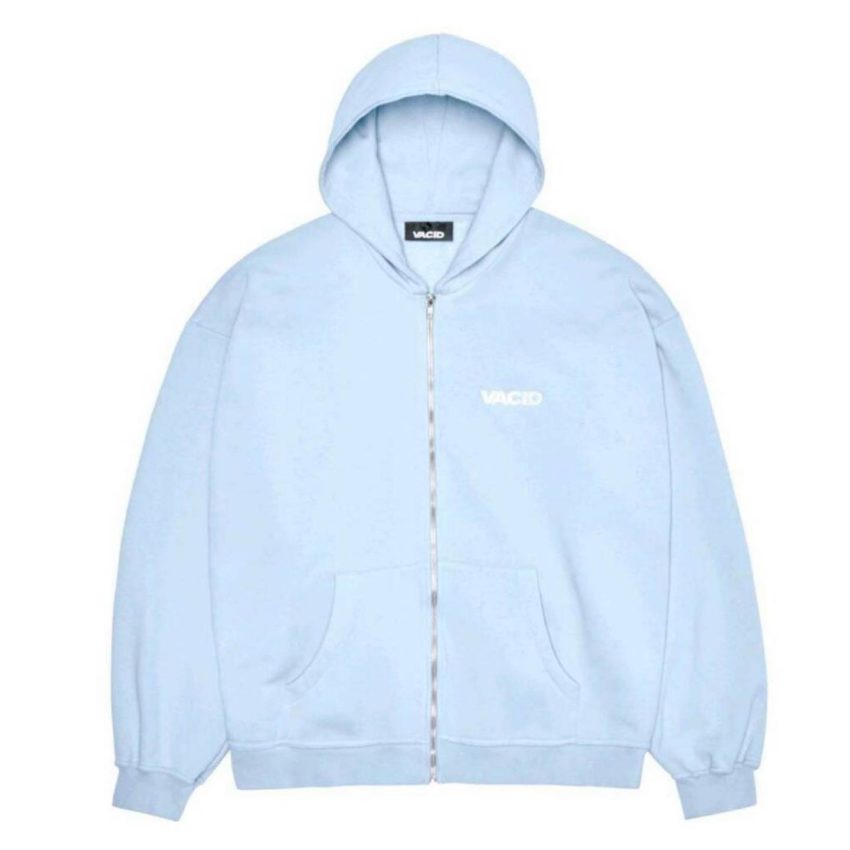 Vacid Zip hoodie Light Blue L - sorry_not_fame Mall