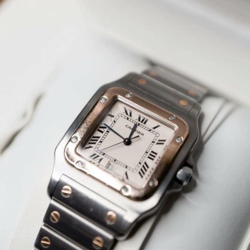 Cartier Original Santos Vintage Watch 29mm wrist - sorry_not_fame Mall