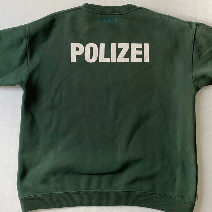 Vetements Polizei Sweater Green S - sorry_not_fame Mall