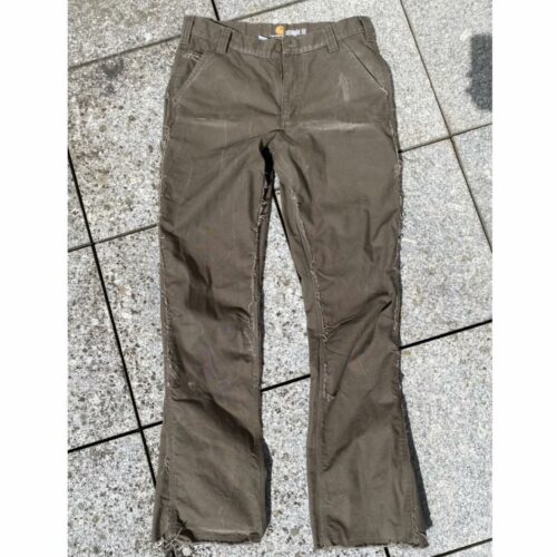 Custom Selfmade Flared Carhartt Double Knee Pants 33/34