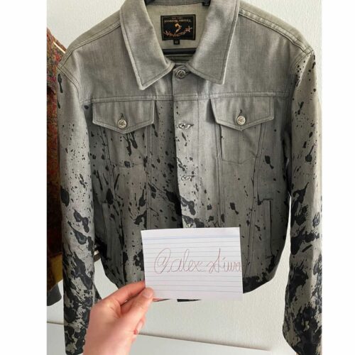 Vivienne Westwood Paint Splatter Denim Jacket 48