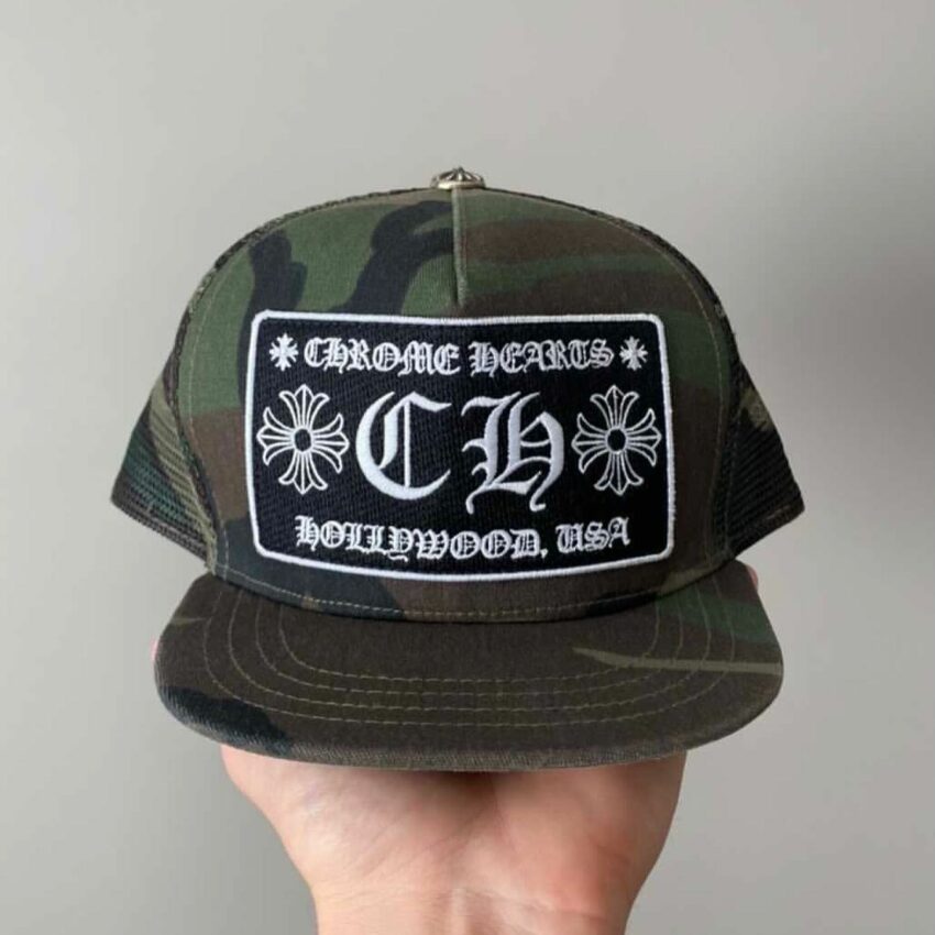 Chrome Hearts Camo Trucker Hat - sorry_not_fame Mall