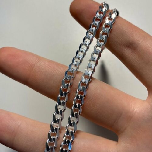 / Help a brother out 925 Sterling Silber Cuban Chain 45, 50, 55, 60cm Länge / 3, 5, 7, 9 mm dicke