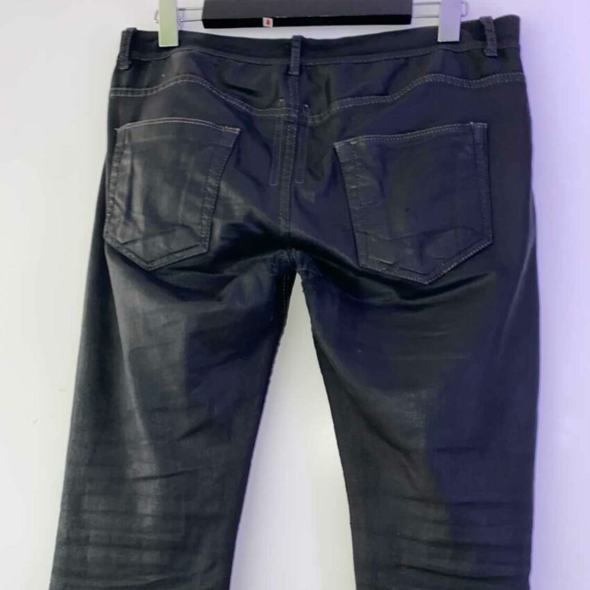 Rick Owens Waxed Detroit Cut Wax Denim Jeans 32 - sorry_not_fame Mall