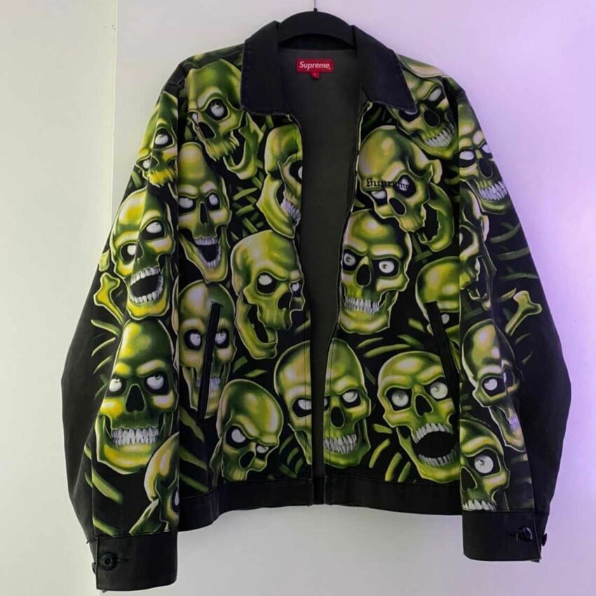 Supreme skull pile work on sale jacket