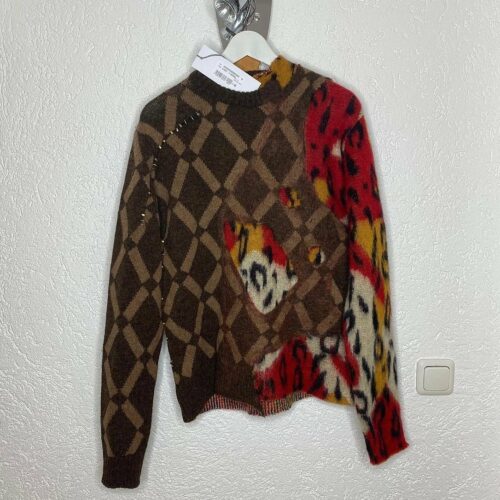Marni AW19 Leopard Mohair Sweater 46