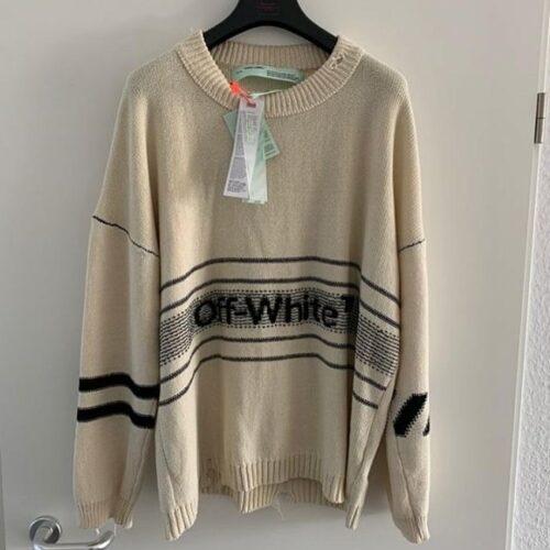 Off-White Ivory Knitwear NWT L