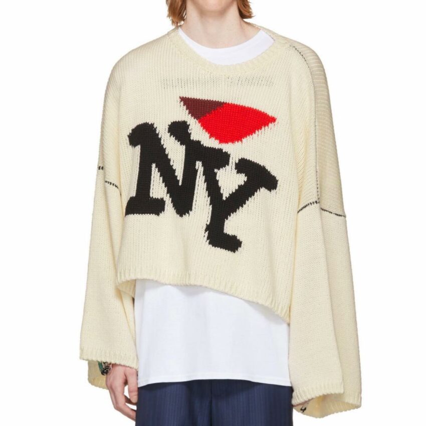 Raf Simons i Love NY sweater white M/L - sorry_not_fame Mall